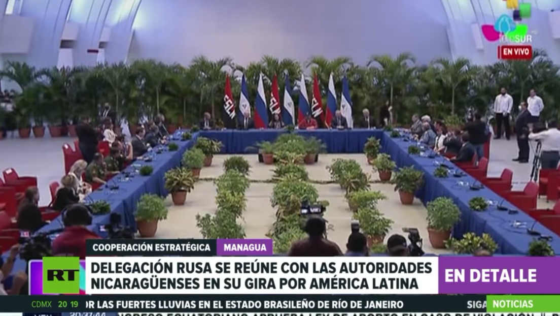 Delegación rusa se reúne en Nicaragua con Daniel Ortega en su gira por Latinoamérica