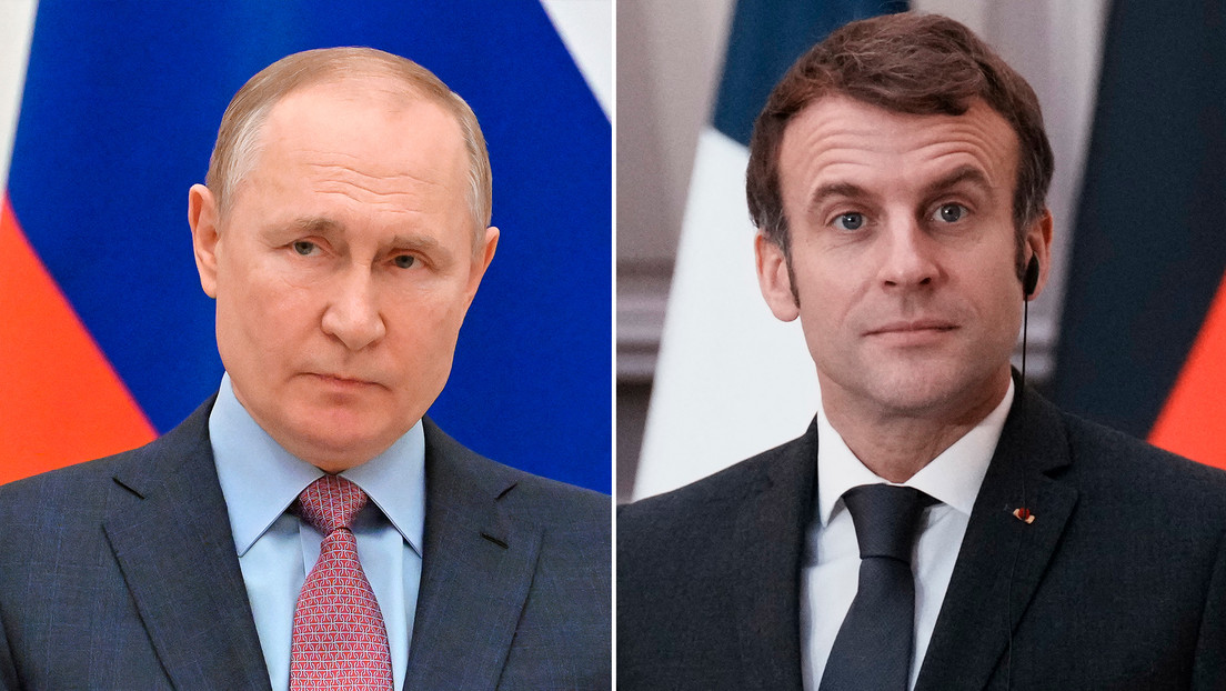 "Kiev solo finge el proceso de negociaciones": Putin aborda con Macron la situación en Ucrania