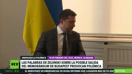 Las palabras de Zelenski sobre la posible salida del Memorándum de Budapest provocan polémica