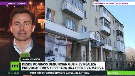 Escalada del conflicto en Ucrania: Donbass afirma haber evitado una serie de sabotajes mientras la población civil evacúa hacia Rusia