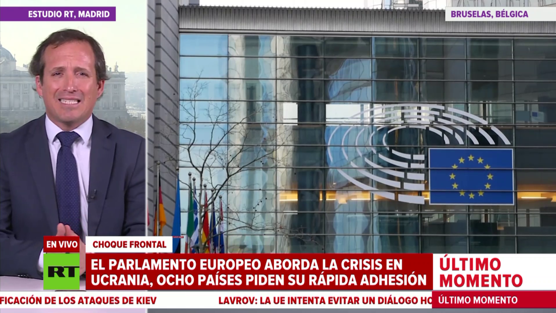 El Parlamento Europeo aborda la crisis en Ucrania, ocho Estados miembro piden su rápida adhesión