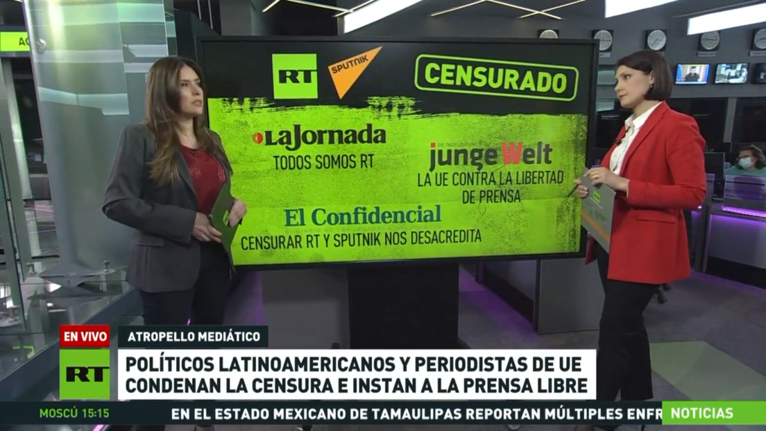 Políticos latinoamericanos y periodistas de la UE condenan la censura e instan a la prensa libre