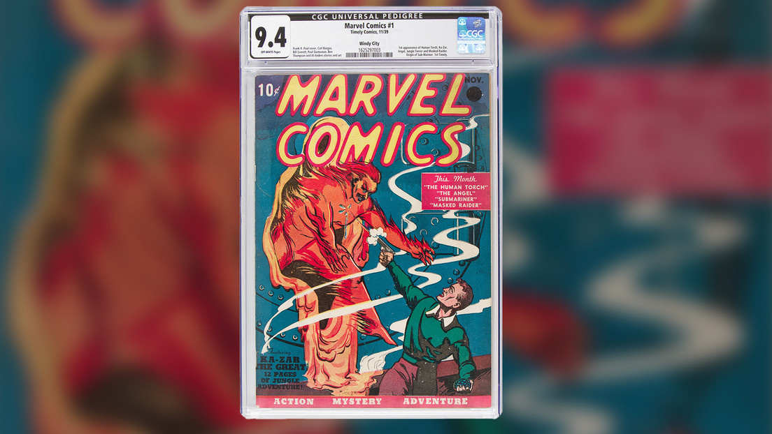 FOTO: Subastan por 2,4 millones de dólares una copia de la primera historieta de Marvel Comics