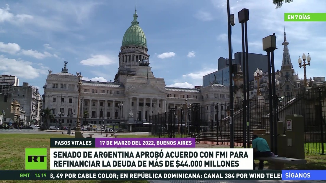 El Senado de Argentina aprobó un acuerdo con el FMI para refinanciar la deuda de más de 44.000 millones de dólares