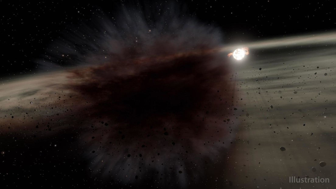 Detectan por primera vez en el espacio una nube de escombros resultante de un choque de asteroides