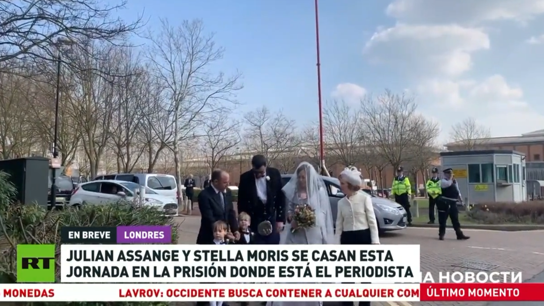 Julian Assange y Stella Moris se casan en la prisión donde está el fundador de Wikileaks