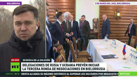 Las delegaciones de Rusia y Ucrania prevén iniciar la tercera ronda de negociaciones en Bielorrusia