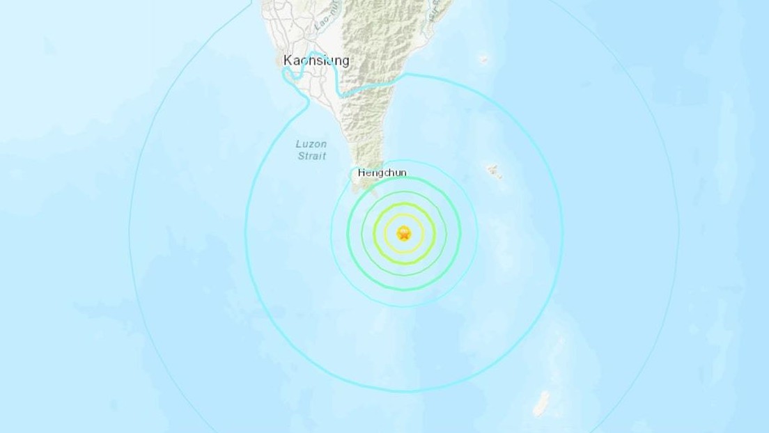 Se registra un terremoto de magnitud 5,7 cerca de la costa de Taiwán