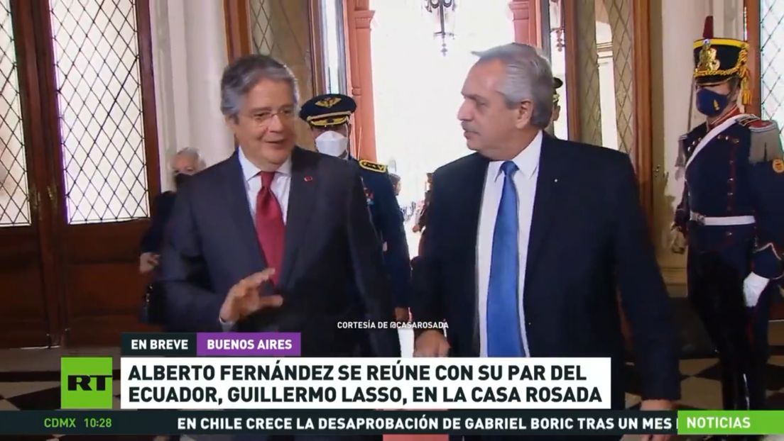 Alberto Fernández Recibe A Guillermo Lasso En Buenos Aires Y Se Esperan