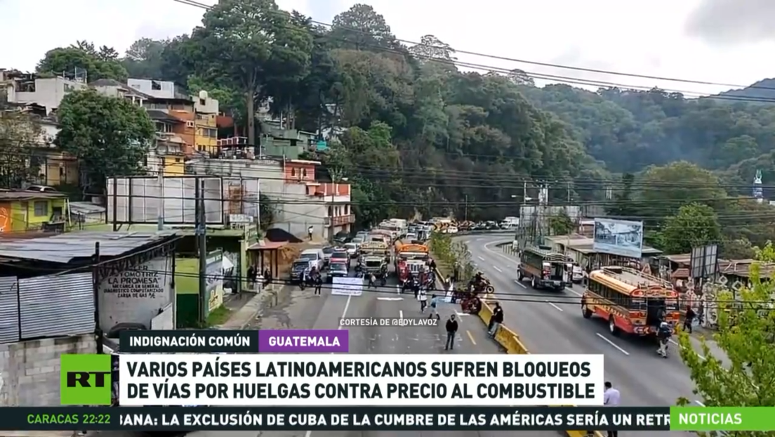 Camioneros bloquean rutas de Chile en protesta por la inseguridad y el alza del combustible