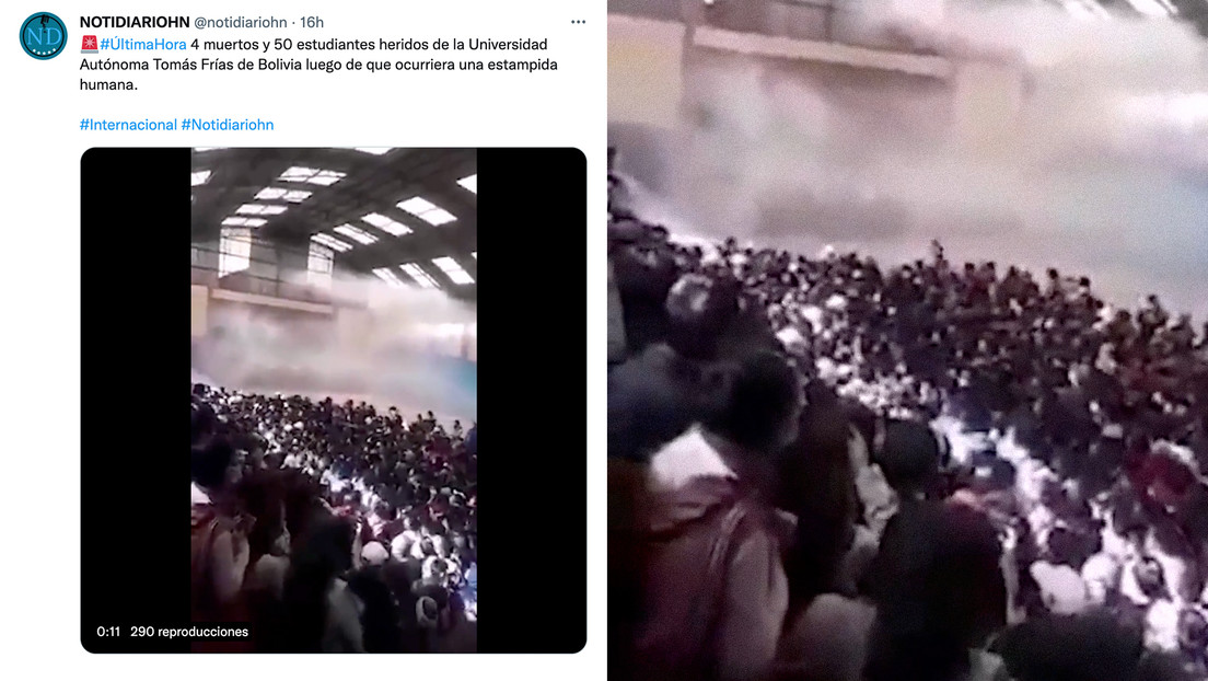Una estampida en una asamblea universitaria en Bolivia deja al menos 4 muertos y 70 heridos (VIDEOS)
