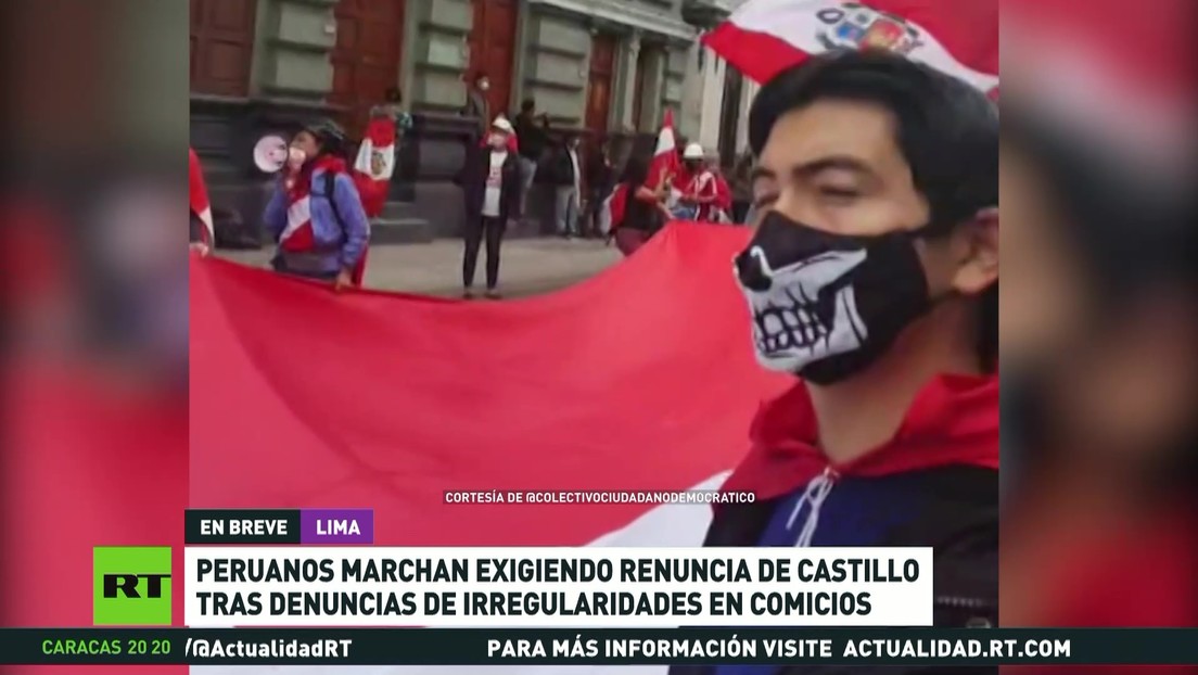 Peruanos marchan para exigir la renuncia de Pedro Castillo tras ...
