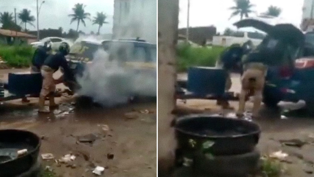 Indignación en Brasil tras la muerte de un hombre introducido por la Policía en el maletero de un coche y obligado a inhalar gas (VIDEO)