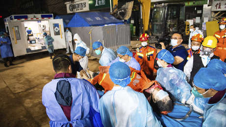 Una mujer sobrevive al derrumbe de un edificio en China tras 6 días atrapada entre los escombros