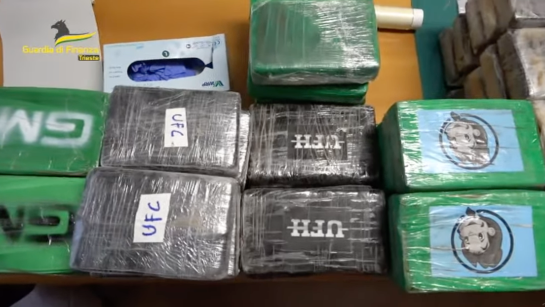 La Policía italiana da un golpe al Clan del Golfo colombiano al secuestrar 4,3 toneladas de cocaína valuadas en 256 millones de dólares