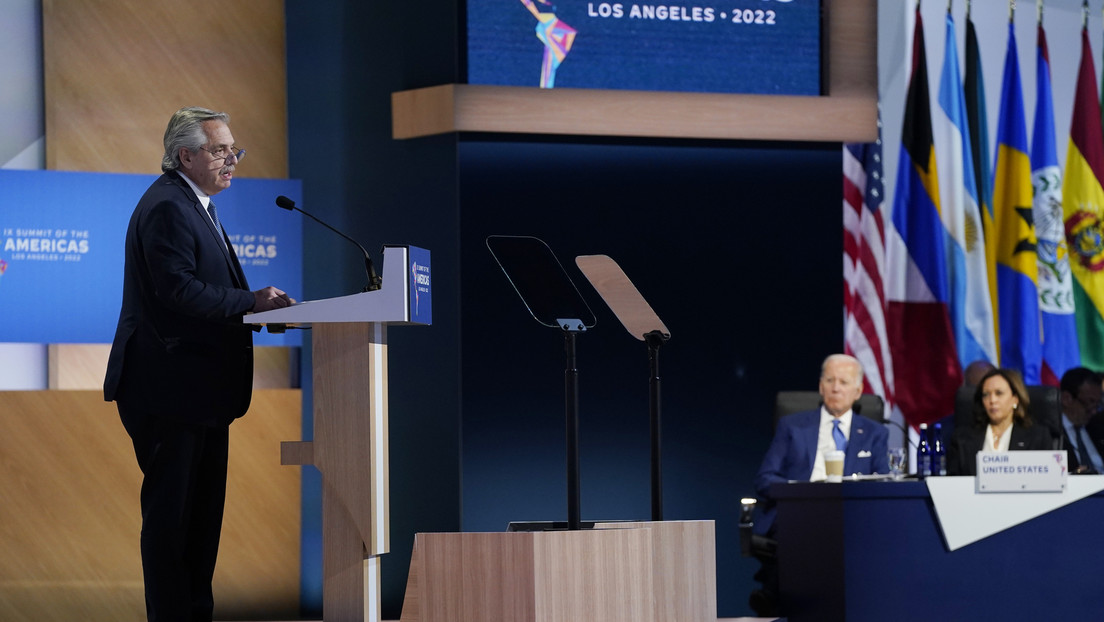 Alberto Fernández reclama en la Cumbre de las Américas "reestructurar" la OEA "removiendo de inmediato a quienes la conducen"