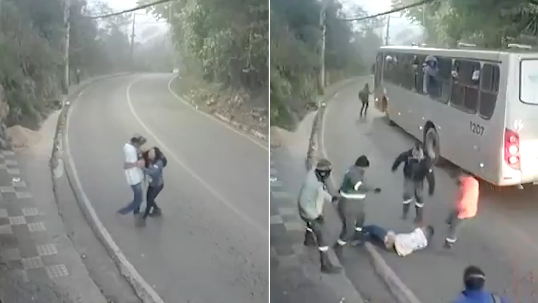 Un grupo de trabajadores frustra un asalto en las calles de Brasil (VIDEO)