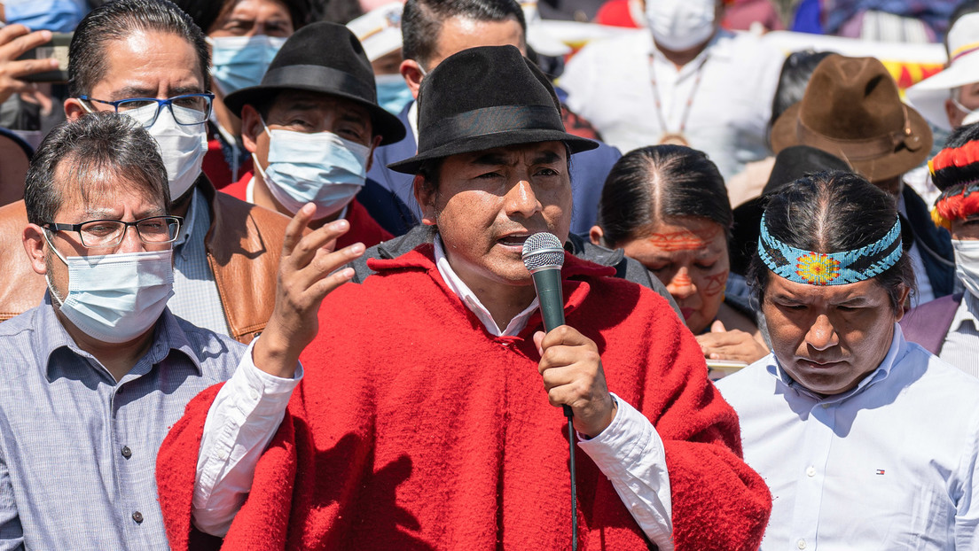 VIDEO: Momento en el que detienen al líder de la organización indígena que decretó el paro indefinido en Ecuador