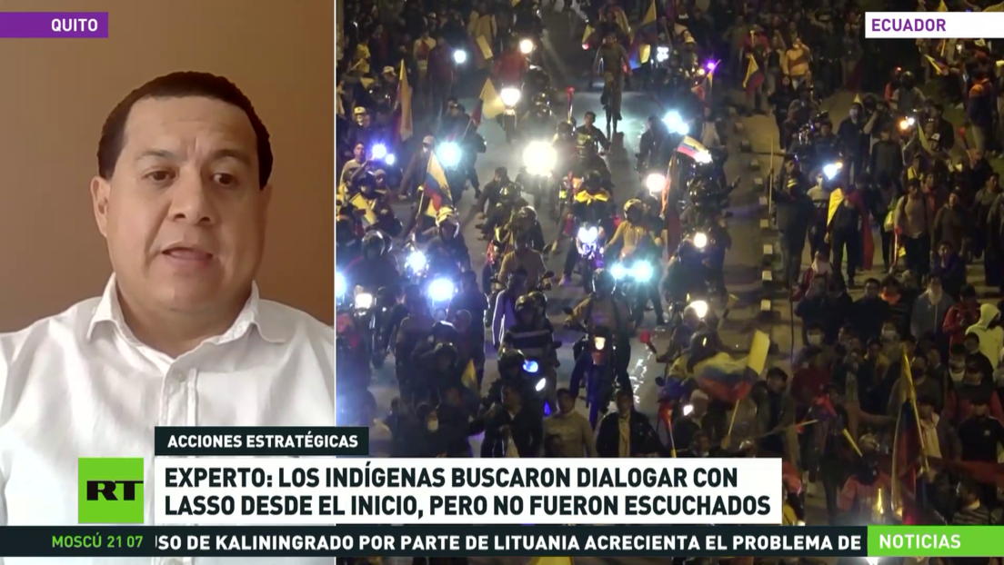 Experto: Los indígenas siempre buscaron dialogar con el presidente ecuatoriano Guillermo Lasso, pero no fueron escuchados
