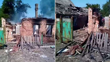 El alcalde de Donetsk publica un video de la destrucción causada por un nuevo ataque