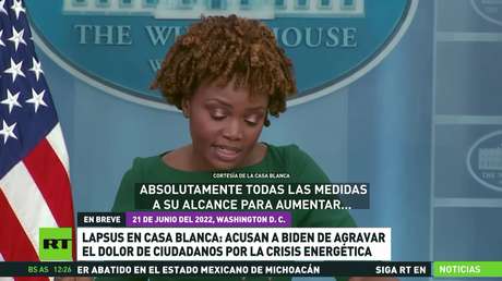 Lapsus en la Casa Blanca: acusan a Biden de agravar el dolor de los ciudadanos por la crisis energética