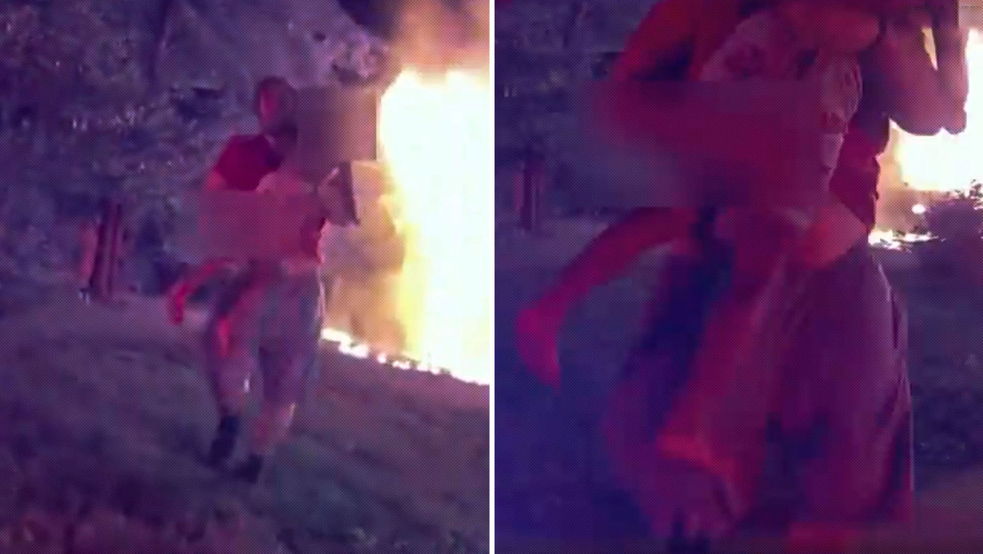 Repartidor de pizza irrumpe en casa en llamas y salva la vida de cinco niños