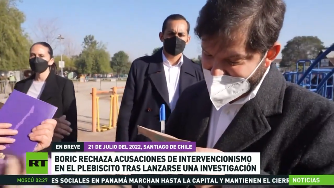 El presidente de Chile rechaza las acusaciones de supuesto intervencionismo en el plebiscito constitucional