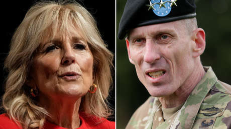 Suspenden como asesor de oficiales del Ejército de EE.UU. a un general retirado por burlarse de un tuit de Jill Biden