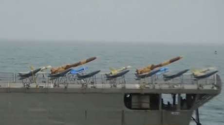 VIDEO: La Armada de Irán presenta un nuevo grupo naval capaz de transportar y lanzar drones