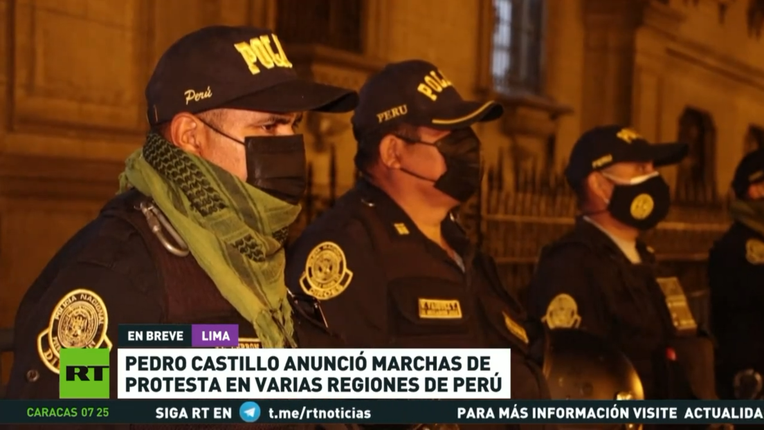 El presidente Pedro Castillo anunció marchas de protestas en varias ...