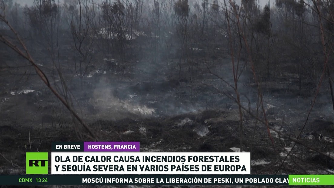 Ola de calor causa incendios forestales y sequía severa en varios países de Europa