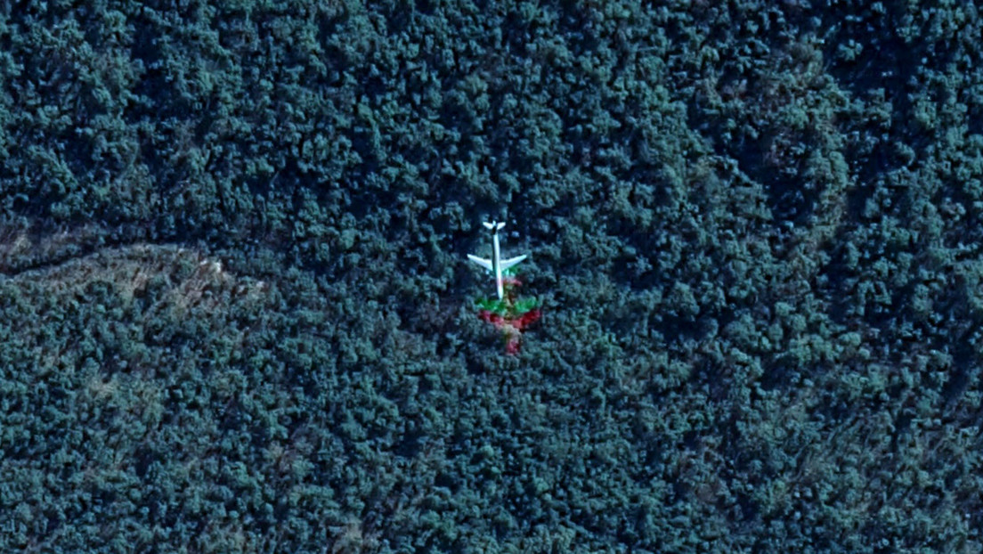 Google Maps podría haber captado un avión derribado en una selva tropical