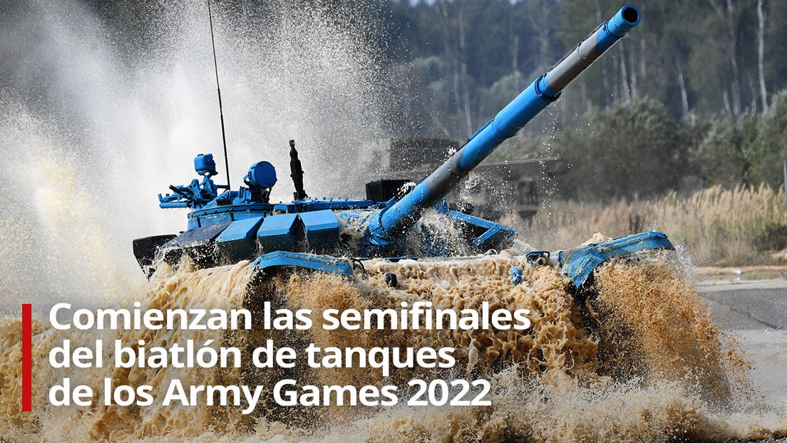 VIDEO: Comienzan las semifinales del biatlón de tanques de los Army Games 2022