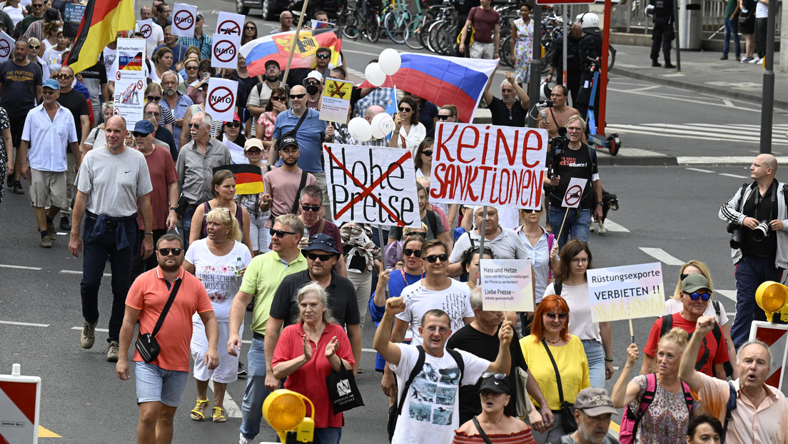 VIDEO: Una marcha en Alemania protesta contra el apoyo a Ucrania y las sanciones antirrusas