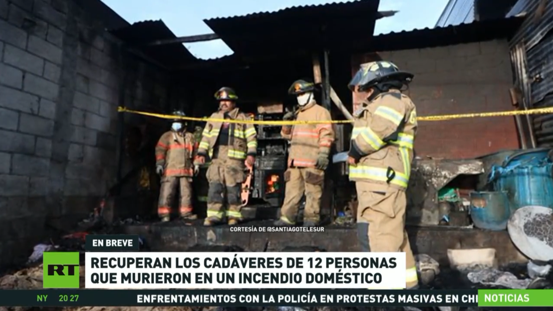 Recuperan los cadáveres de 12 personas que murieron en un incendio doméstico en Guatemala