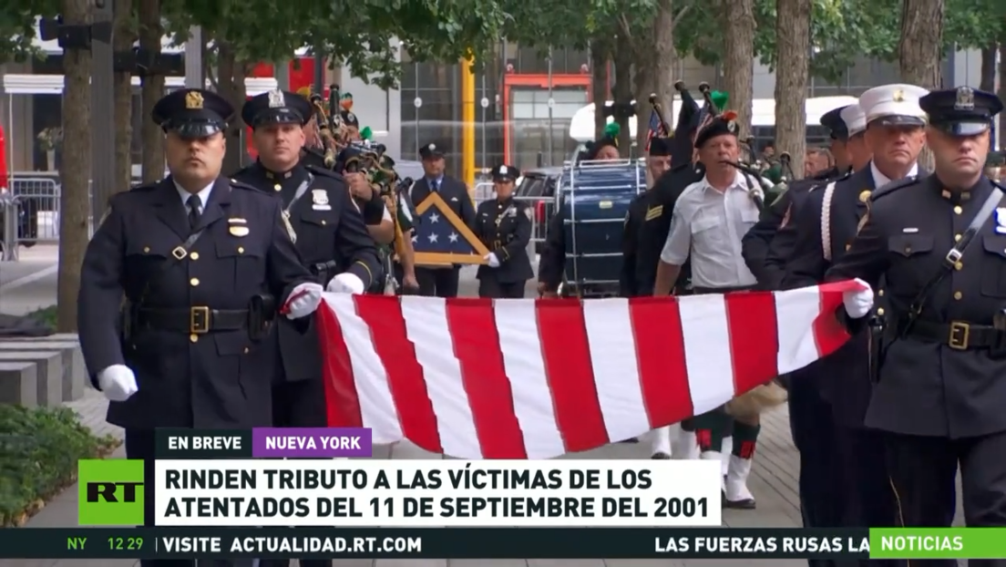 Rinden tributo a las víctimas de los atentados del 11 de septiembre de 2001 en EE.UU.