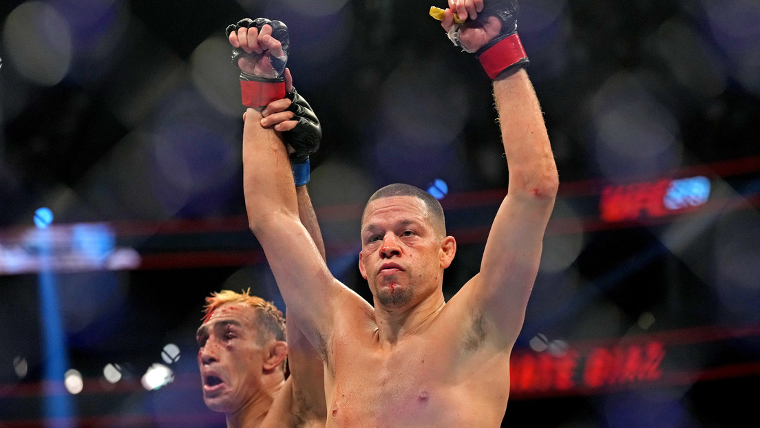 VIDEO: Nate Díaz le dice adiós a la UFC con una grandiosa estrangulación de guillotina sobre Tony Ferguson