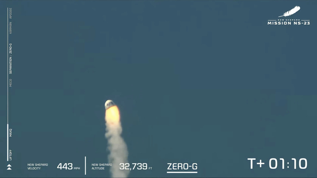 VIDEO: Un cohete no tripulado de Blue Origin se incendia en el aire