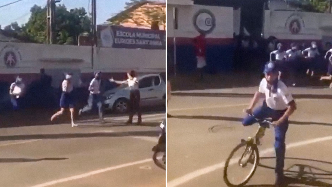 El momento en que estudiantes de una escuela en Brasil huyen de un individuo armado que mató a una joven en sillas de ruedas (VIDEO)
