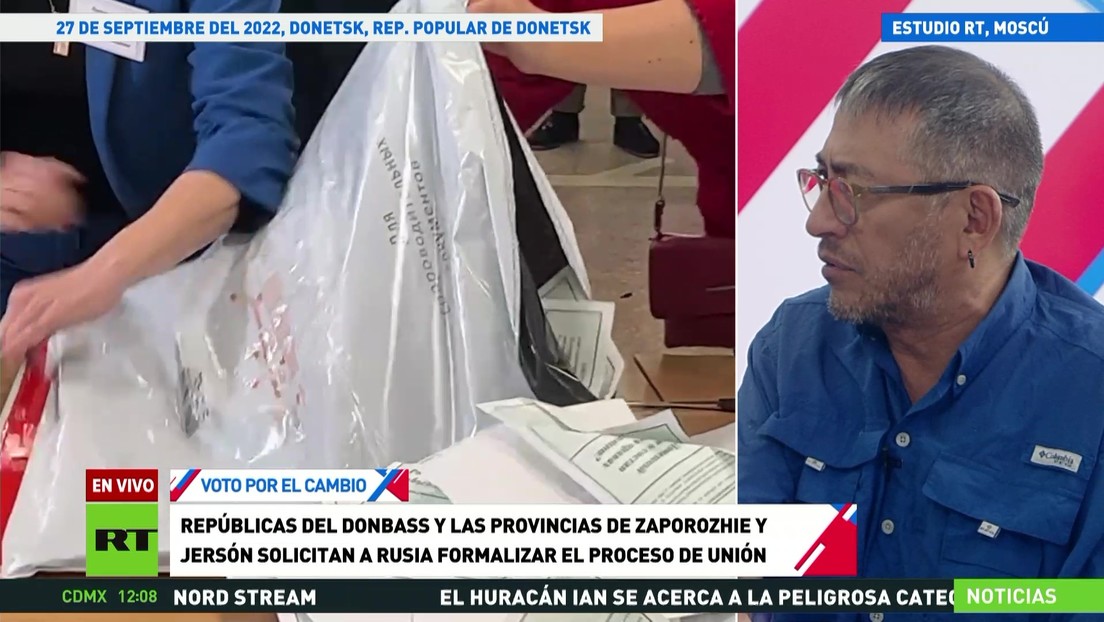 Periodista sobre los referendos en Donbass: "La población con su voto se enfrentó al miedo"