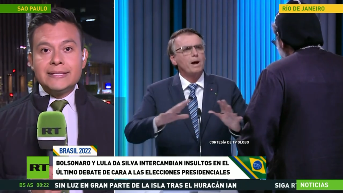 Cruce verbal entre Bolsonaro y Lula da Silva en el último debate de ...
