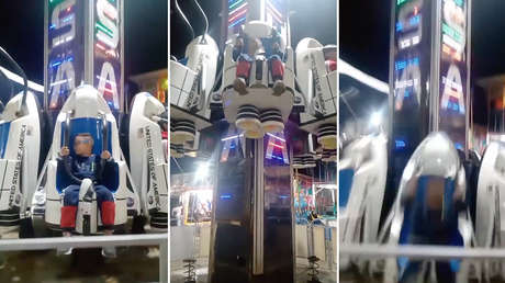 Dos niños y una mujer resultan heridos tras caer un juego mecánico en Brasil (VIDEO)