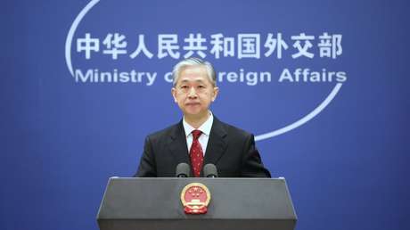 El portavoz del Ministerio de Asuntos Exteriores de China, Wang Wenbin