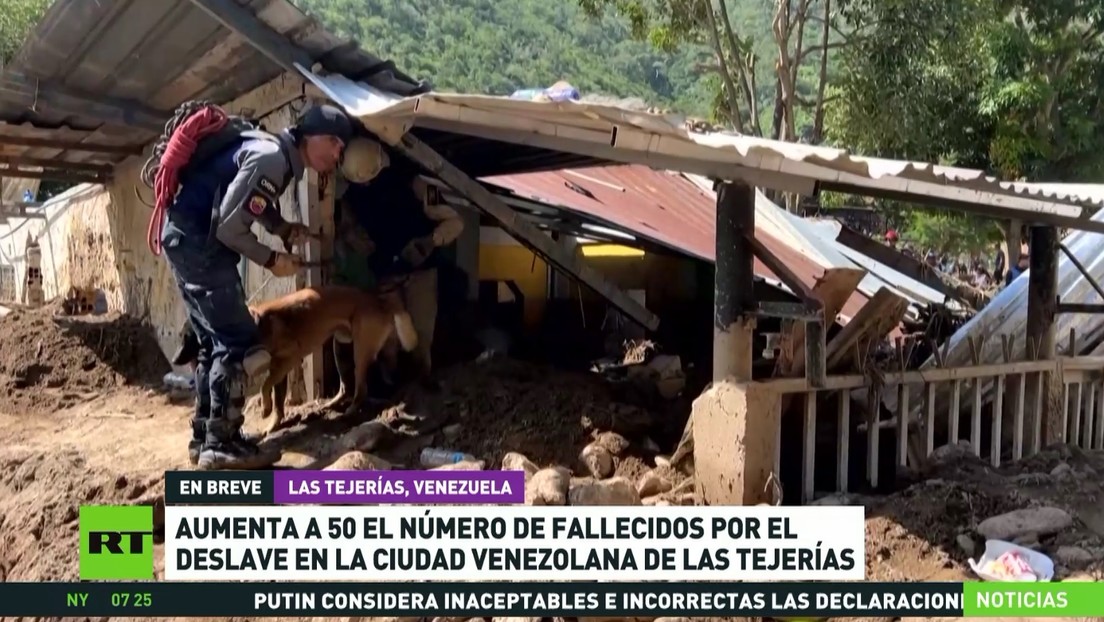 Asciende a 50 el número de fallecidos por deslave en Venezuela - RT