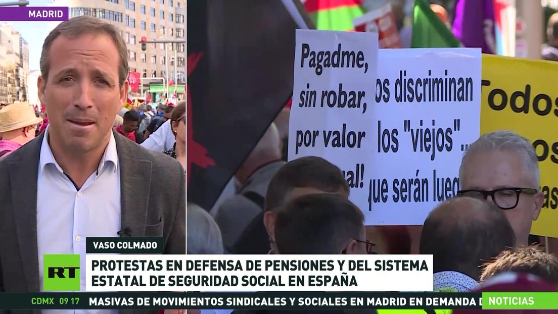 España: Protestas en defensa de las pensiones y del sistema estatal de seguridad social