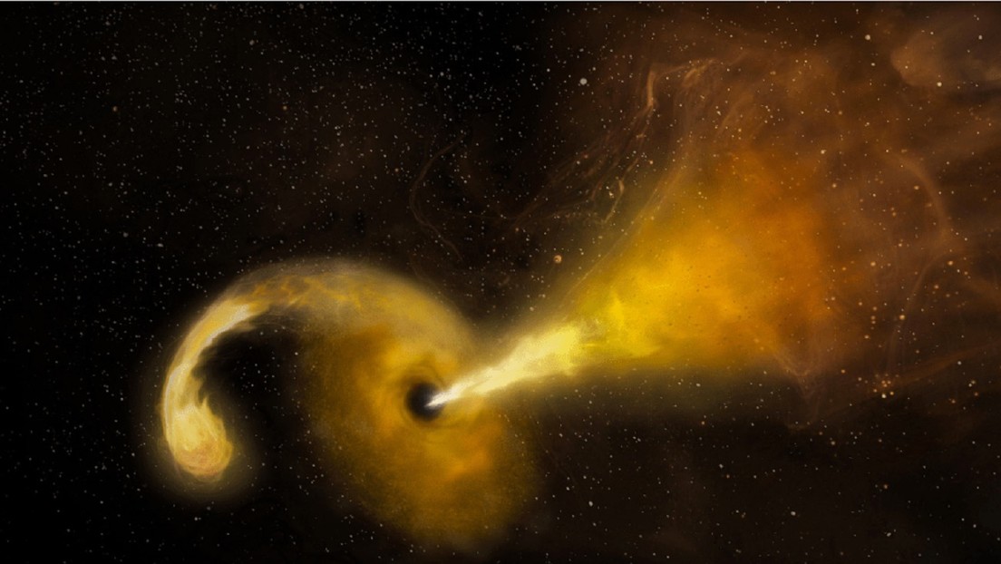Descubren un agujero negro "eructando" una estrella que devoró hace años
