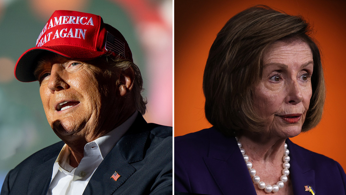 Trump tacha a Pelosi de "loca" e insinúa que se postulará para las presidenciales de 2024