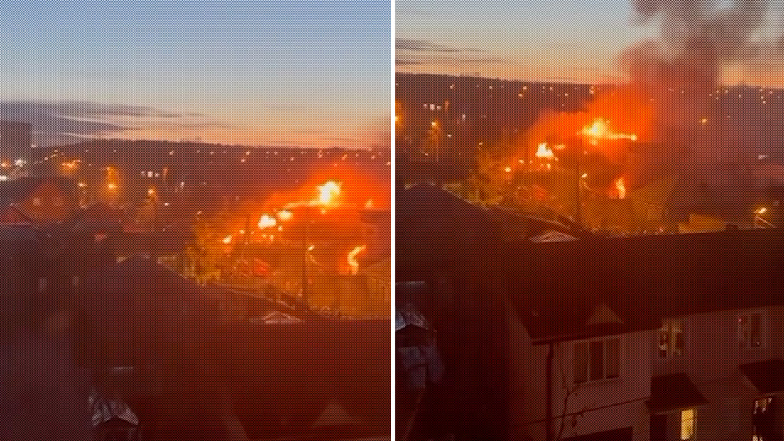 VIDEO: Un avión militar se estrella contra un edificio residencial en Rusia