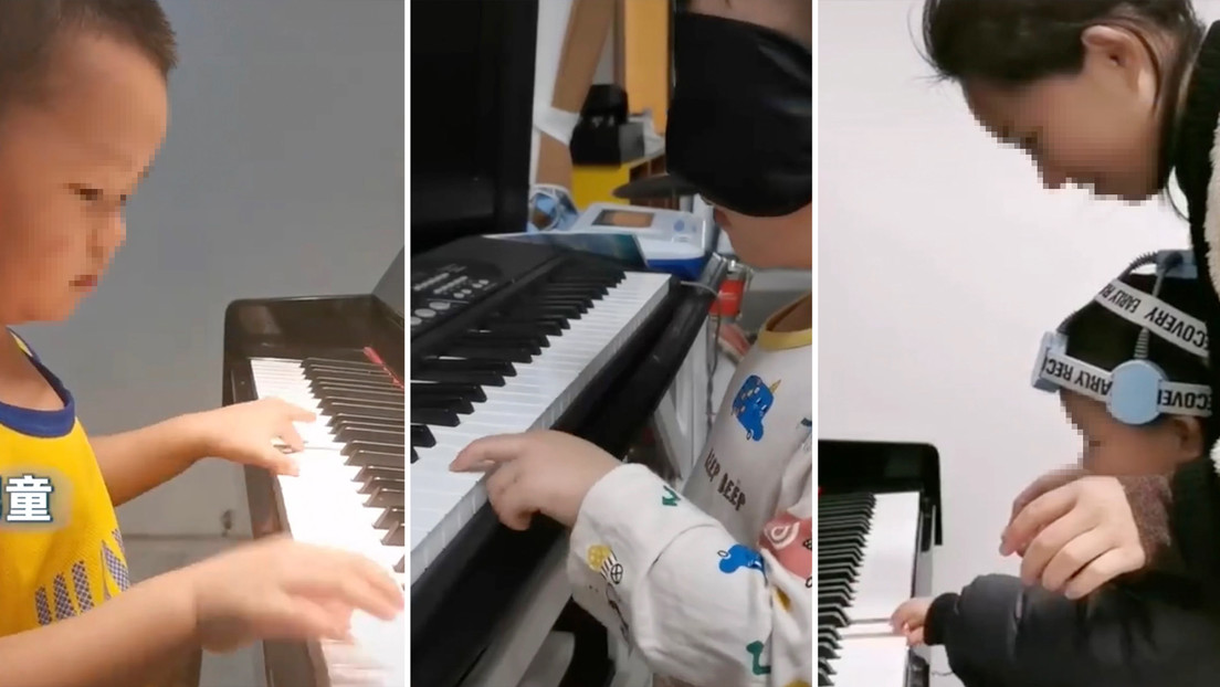 Un niño autista de 4 años capaz de tocar el piano con los ojos vendados conmueve a la Red (VIDEO)