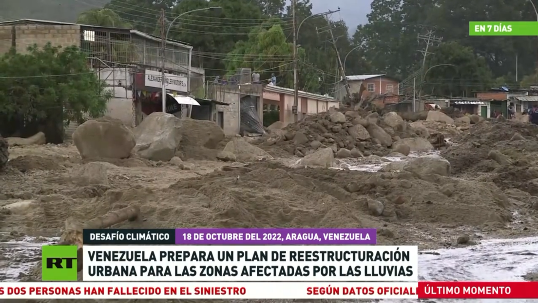 Venezuela prepara un plan de reestructuración urbana para las zonas afectadas por las lluvias